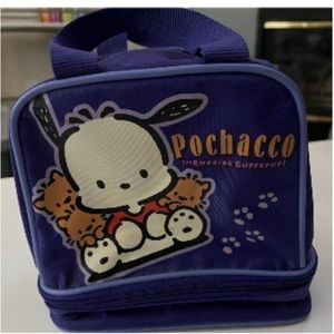 Sanrio Vintage Pochacco K-9 Cooler Lunch Bag Purple 1996 Retro Collectible